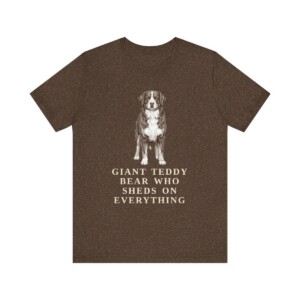 Bernese Mountain Dog Humor Shirt, Vintage Dog Sketch Tee, Dog Humor Gift