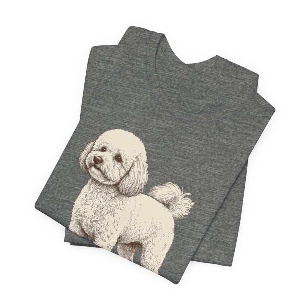 Bichon Frise Dad Shirt, Vintage Dog Sketch Tee, Dog Dad Gift Bichon Frise Dad Shirt, Vintage Dog Sketch Tee, Dog Dad Gift