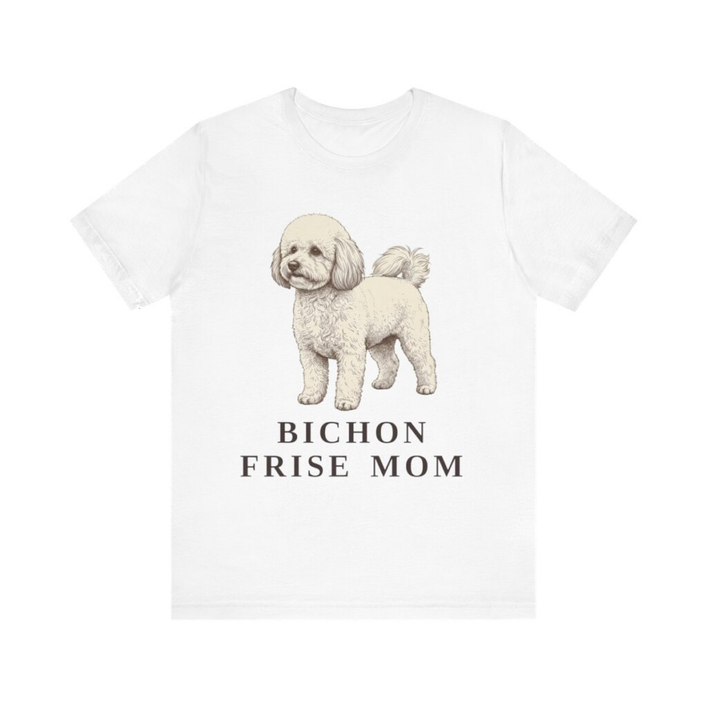 Bichon Frise Mom Shirt, Vintage Dog Sketch Tee, Dog Mom Gift Bichon Frise Mom Shirt, Vintage Dog Sketch Tee, Dog Mom Gift