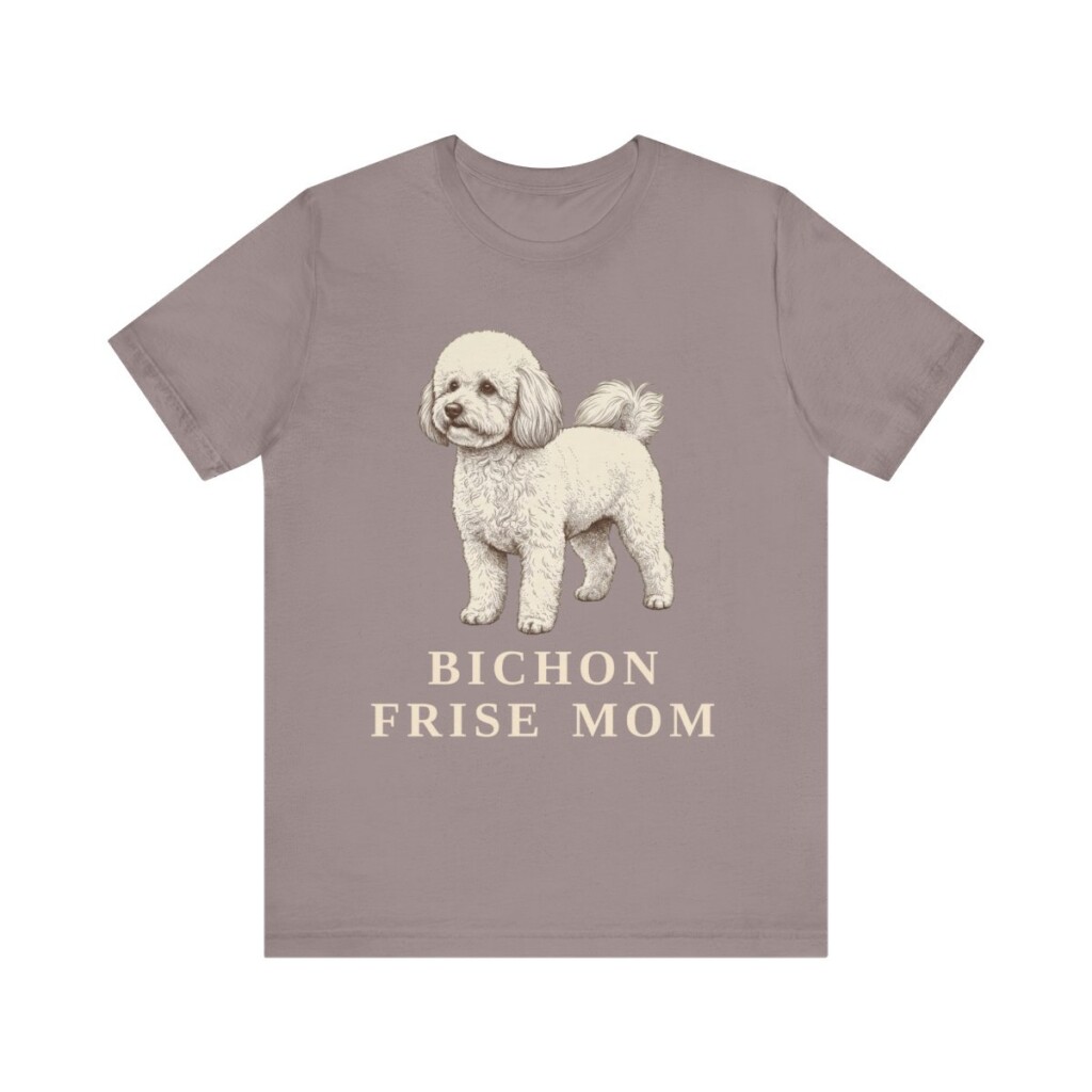 Bichon Frise Mom Shirt, Vintage Dog Sketch Tee, Dog Mom Gift Bichon Frise Mom Shirt, Vintage Dog Sketch Tee, Dog Mom Gift