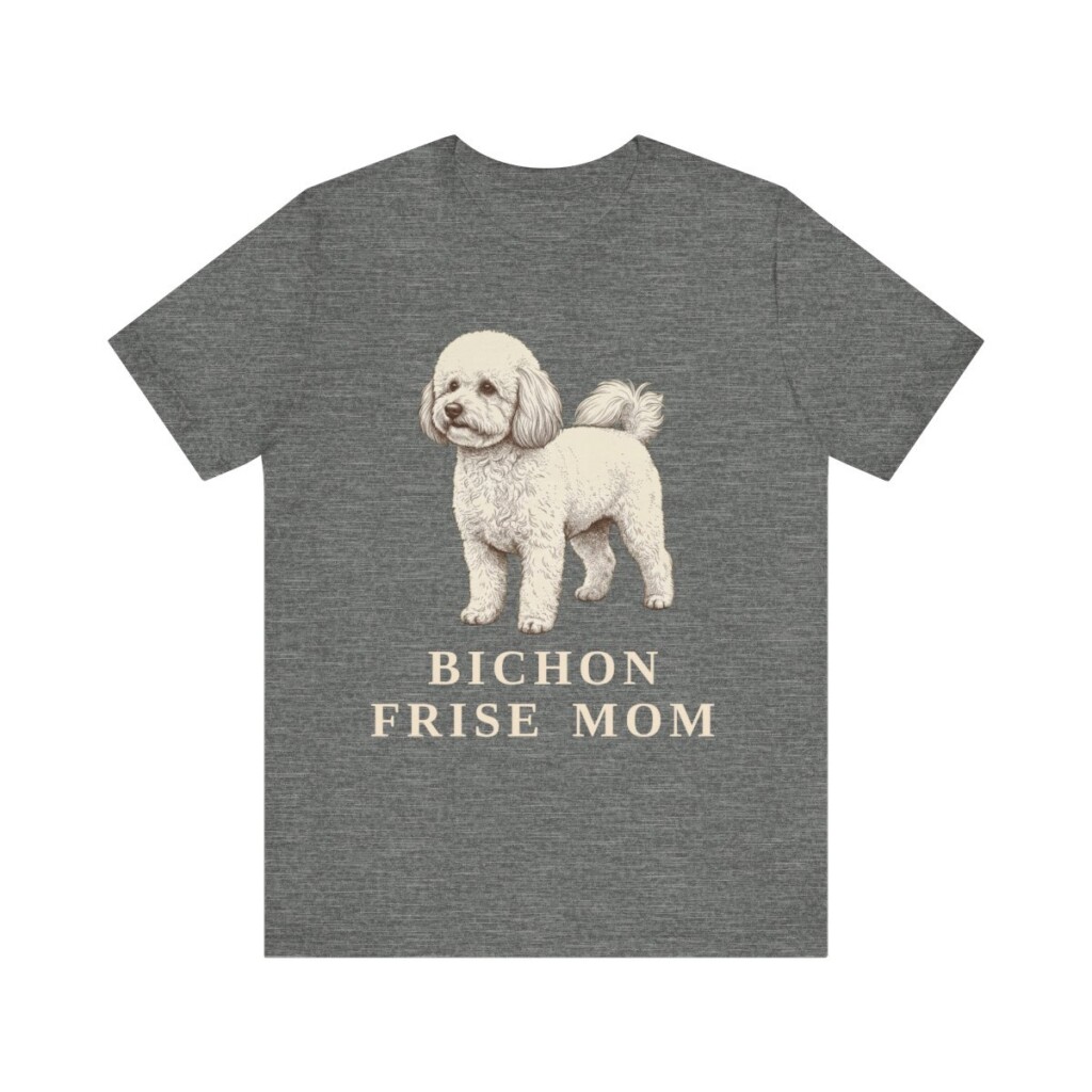 Bichon Frise Mom Shirt, Vintage Dog Sketch Tee, Dog Mom Gift Bichon Frise Mom Shirt, Vintage Dog Sketch Tee, Dog Mom Gift