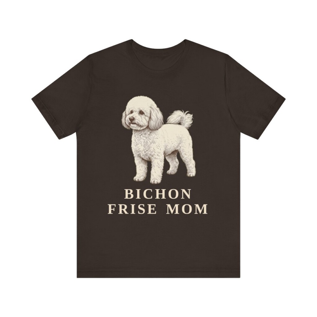 Bichon Frise Mom Shirt, Vintage Dog Sketch Tee, Dog Mom Gift Bichon Frise Mom Shirt, Vintage Dog Sketch Tee, Dog Mom Gift