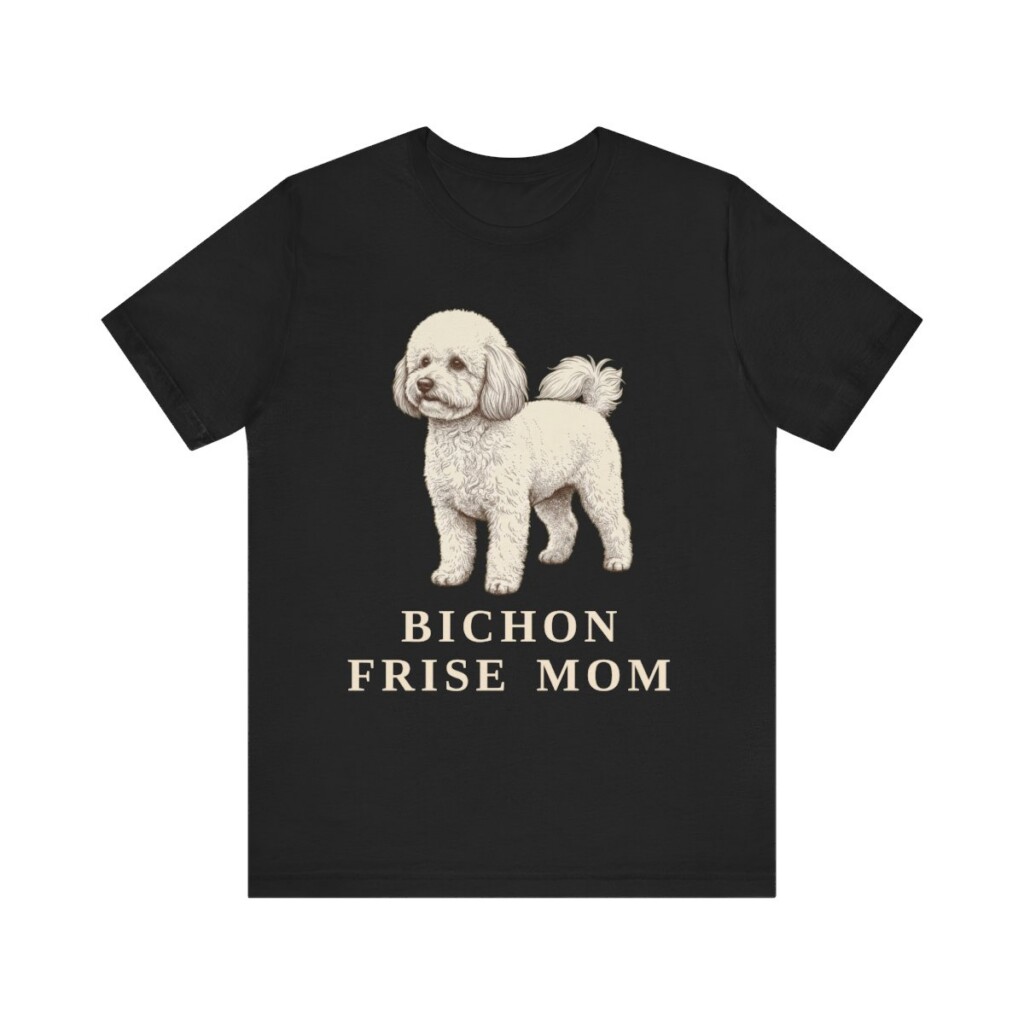 Bichon Frise Mom Shirt, Vintage Dog Sketch Tee, Dog Mom Gift Bichon Frise Mom Shirt, Vintage Dog Sketch Tee, Dog Mom Gift