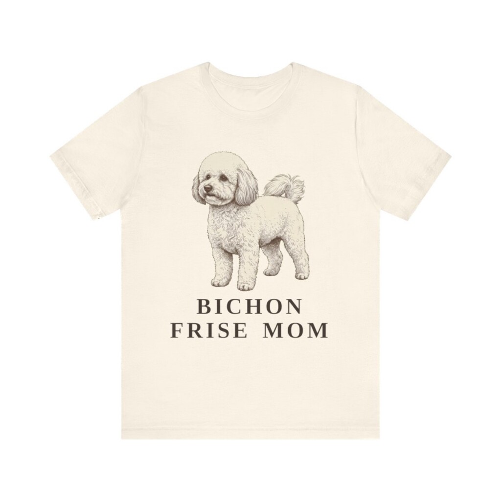 Bichon Frise Mom Shirt, Vintage Dog Sketch Tee, Dog Mom Gift Bichon Frise Mom Shirt, Vintage Dog Sketch Tee, Dog Mom Gift