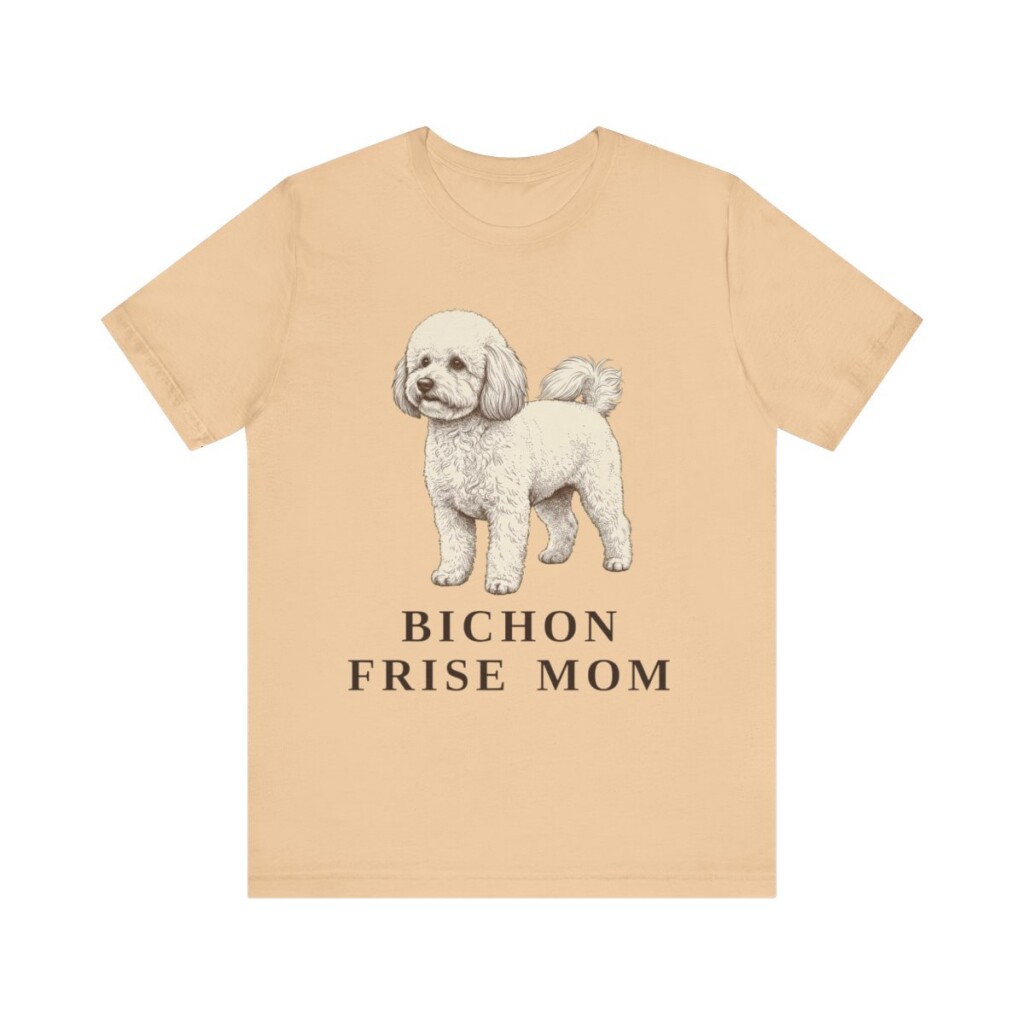 Bichon Frise Mom Shirt, Vintage Dog Sketch Tee, Dog Mom Gift Bichon Frise Mom Shirt, Vintage Dog Sketch Tee, Dog Mom Gift