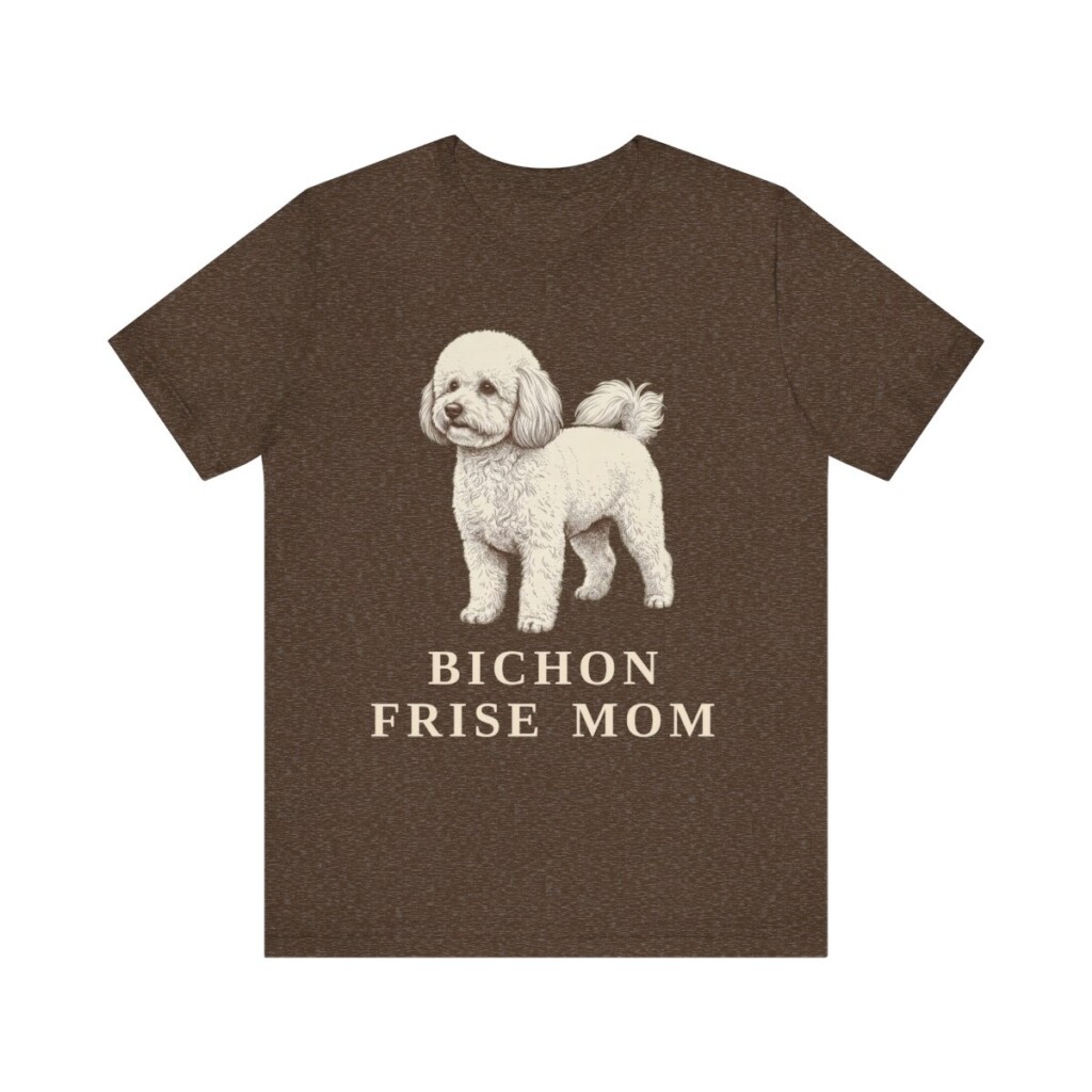 Bichon Frise Mom Shirt, Vintage Dog Sketch Tee, Dog Mom Gift Bichon Frise Mom Shirt, Vintage Dog Sketch Tee, Dog Mom Gift