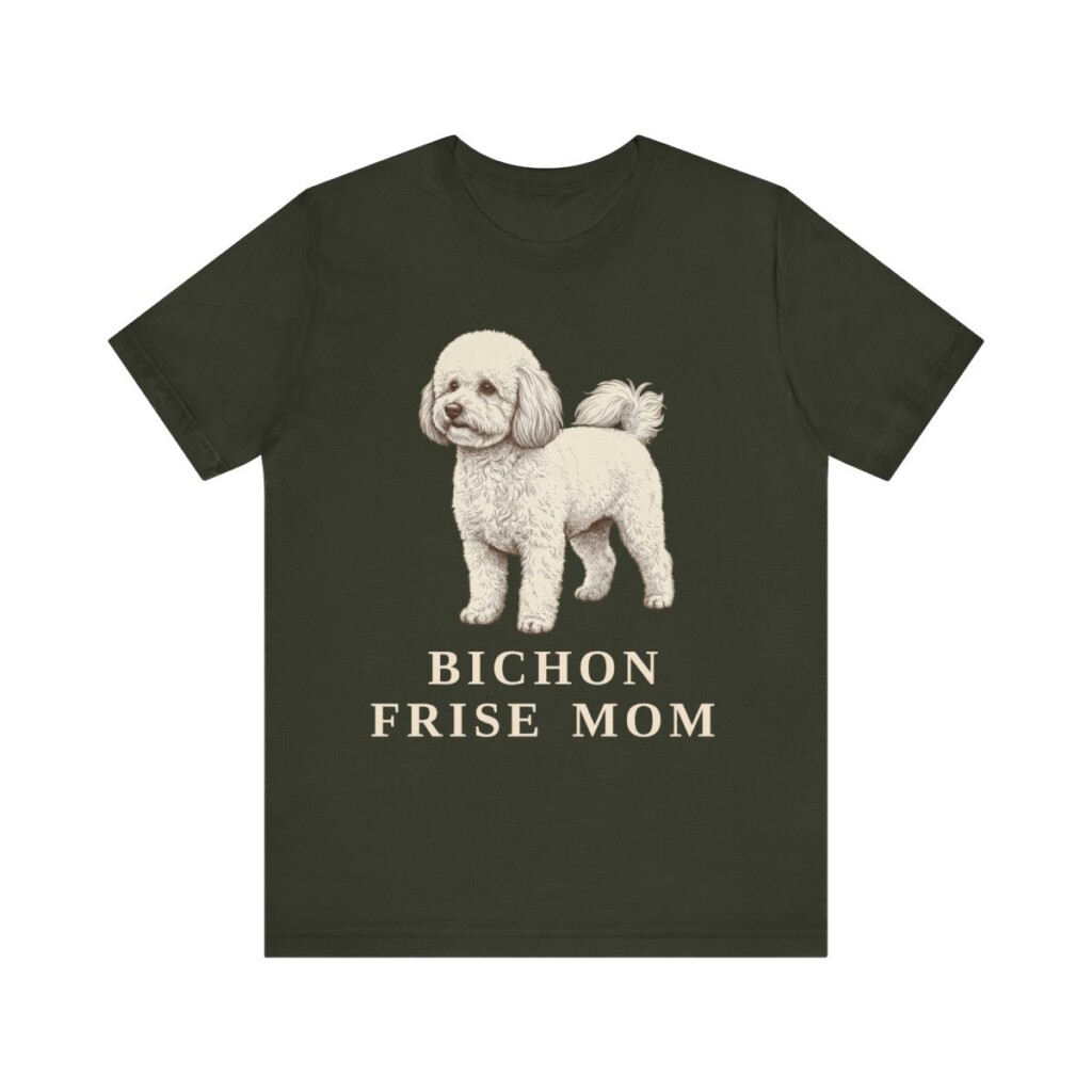 Bichon Frise Mom Shirt, Vintage Dog Sketch Tee, Dog Mom Gift Bichon Frise Mom Shirt, Vintage Dog Sketch Tee, Dog Mom Gift