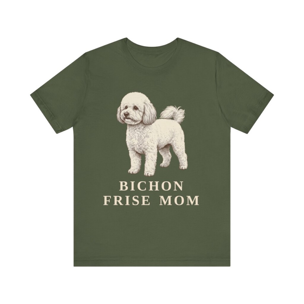 Bichon Frise Mom Shirt, Vintage Dog Sketch Tee, Dog Mom Gift Bichon Frise Mom Shirt, Vintage Dog Sketch Tee, Dog Mom Gift