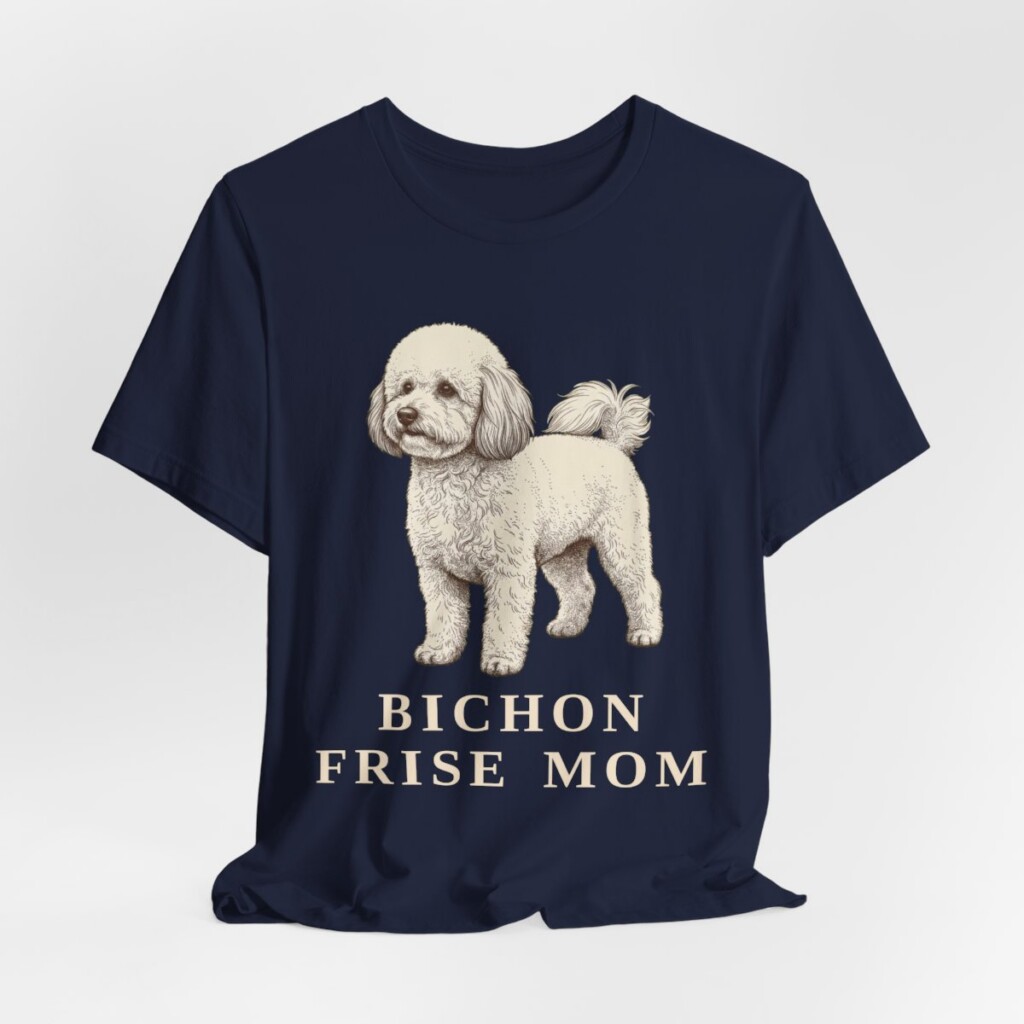 Bichon Frise Mom Shirt, Vintage Dog Sketch Tee, Dog Mom Gift Bichon Frise Mom Shirt, Vintage Dog Sketch Tee, Dog Mom Gift