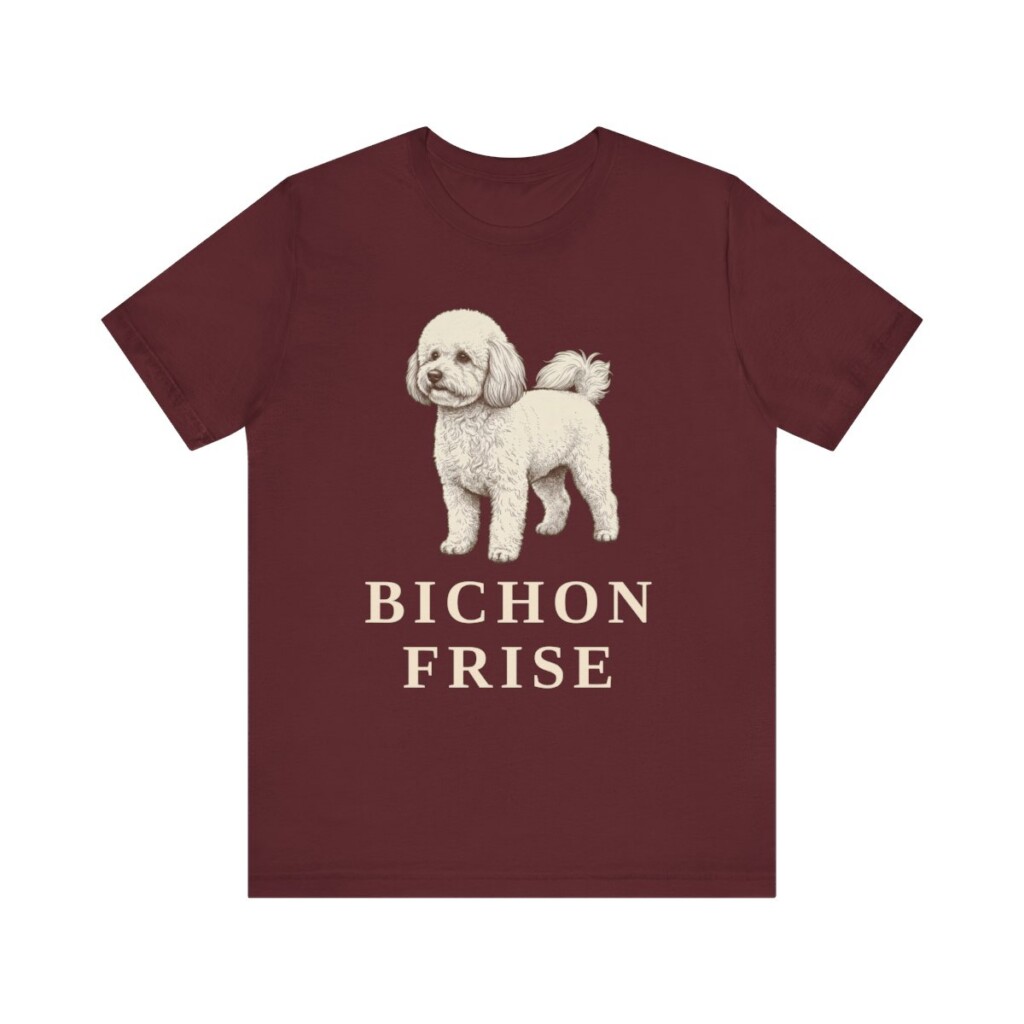 Bichon Frise Lover Shirt, Vintage Dog Sketch Tee, Dog Lover Gift Bichon Frise Lover Shirt, Vintage Dog Sketch Tee, Dog Lover Gift
