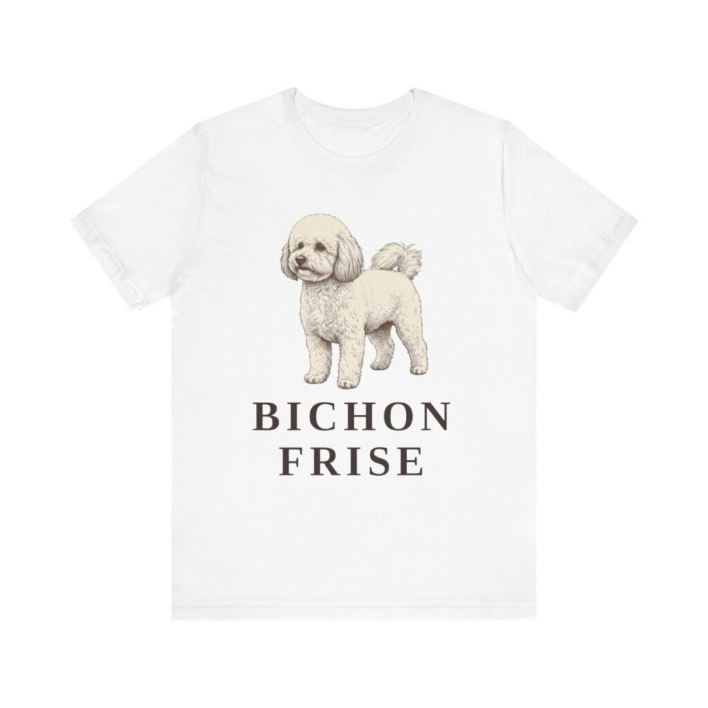 Bichon Frise Lover Shirt, Vintage Dog Sketch Tee, Dog Lover Gift Bichon Frise Lover Shirt, Vintage Dog Sketch Tee, Dog Lover Gift