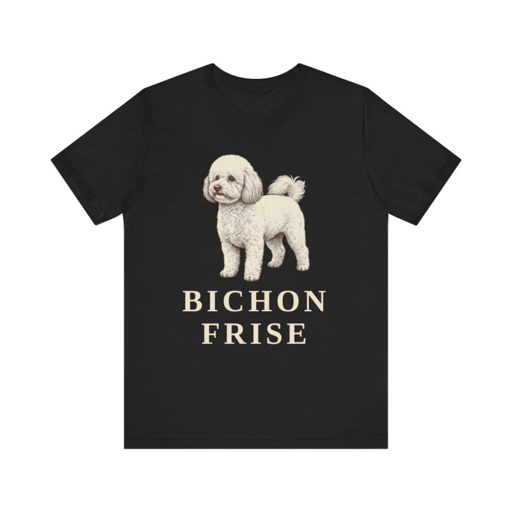 Bichon Frise Lover Shirt, Vintage Dog Sketch Tee, Dog Lover Gift Bichon Frise Lover Shirt, Vintage Dog Sketch Tee, Dog Lover Gift