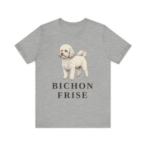 Bichon Frise Lover Shirt, Vintage Dog Sketch Tee, Dog Lover Gift