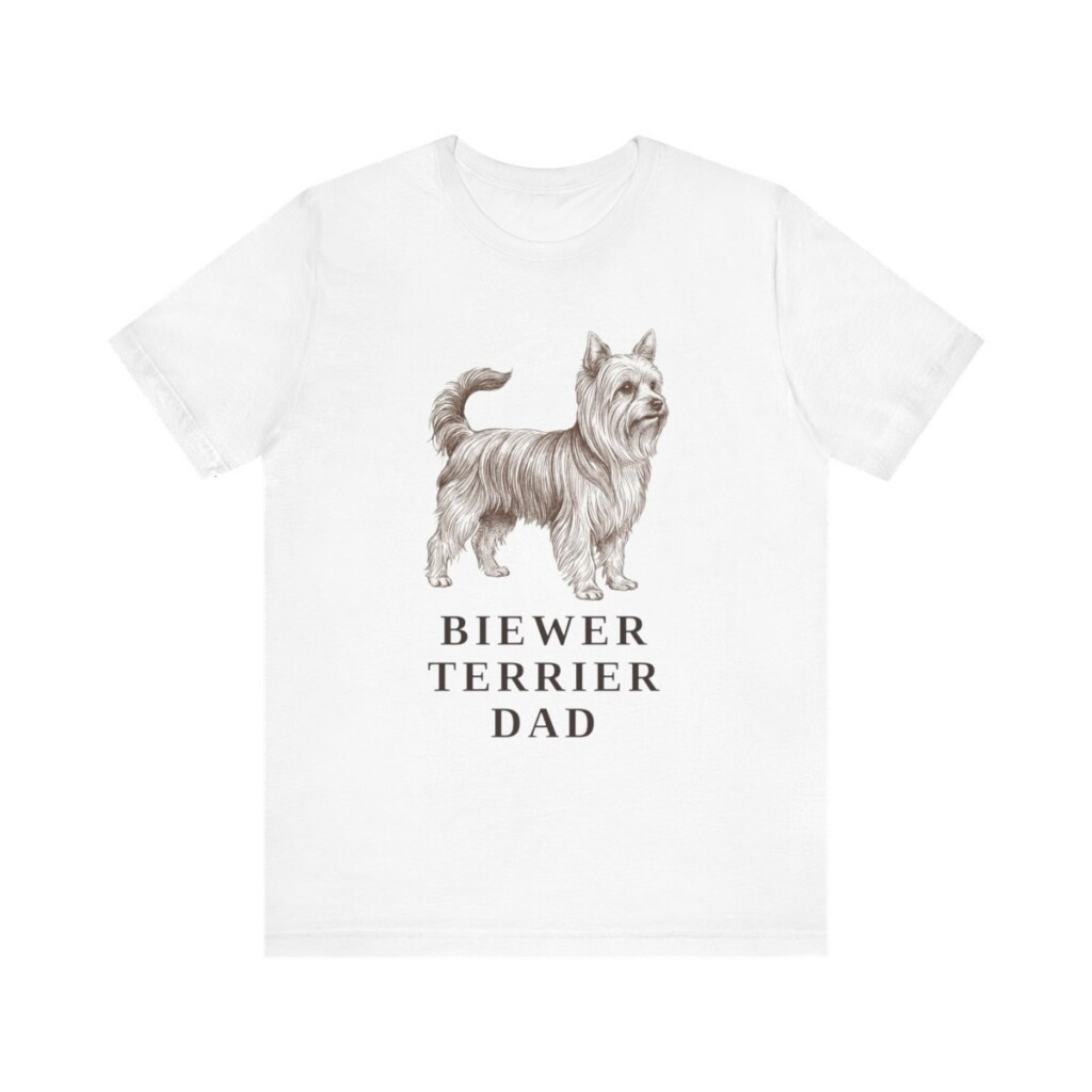 Biewer Terrier Dad Shirt, Vintage Dog Sketch Tee, Dog Dad Gift