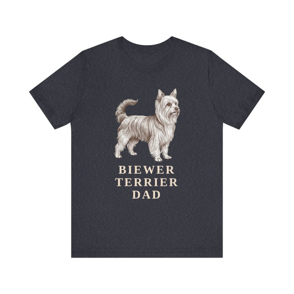Biewer Terrier Dad Shirt, Vintage Dog Sketch Tee, Dog Dad Gift