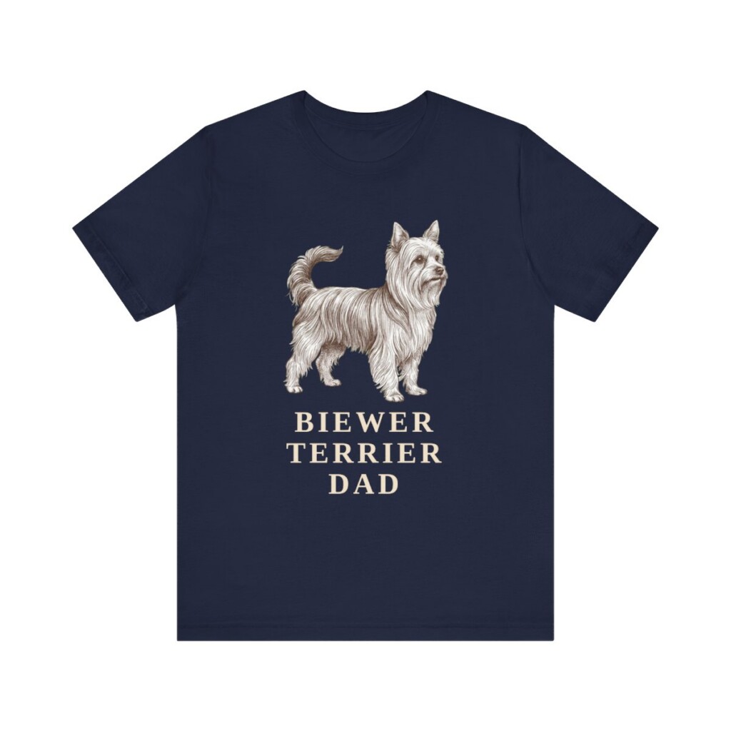 Biewer Terrier Dad Shirt, Vintage Dog Sketch Tee, Dog Dad Gift