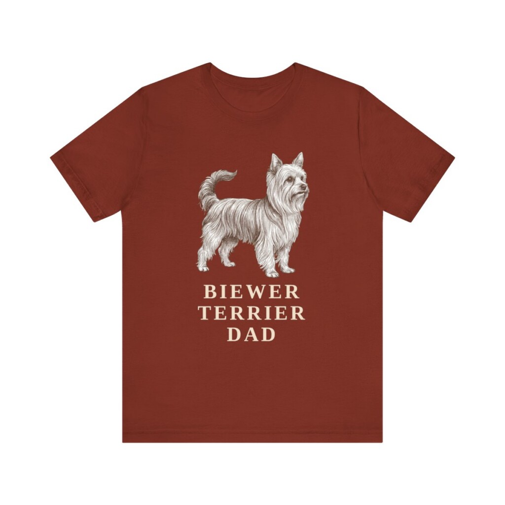 Biewer Terrier Dad Shirt, Vintage Dog Sketch Tee, Dog Dad Gift