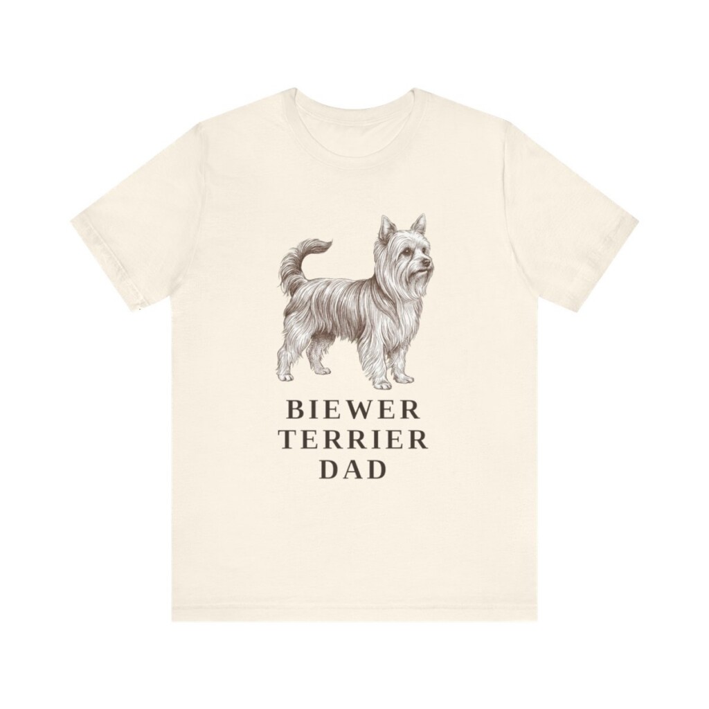 Biewer Terrier Dad Shirt, Vintage Dog Sketch Tee, Dog Dad Gift