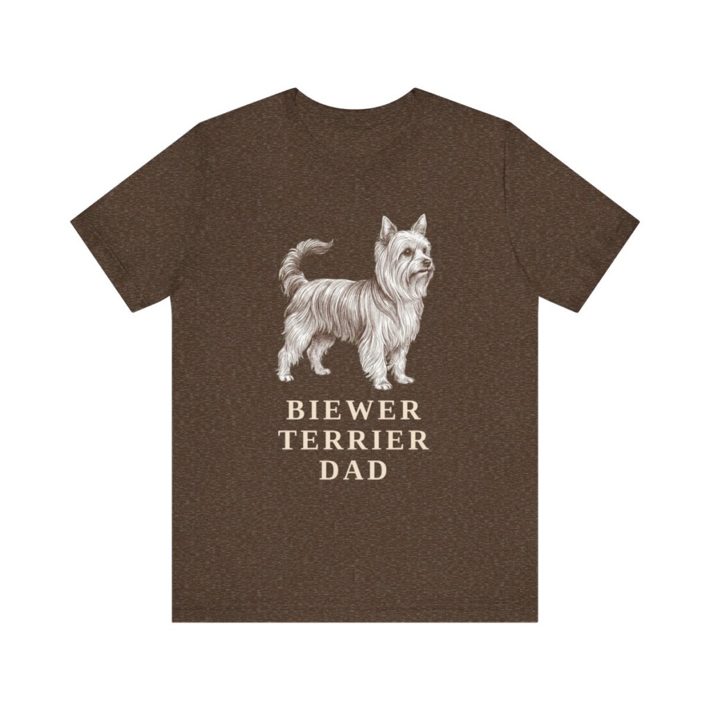 Biewer Terrier Dad Shirt, Vintage Dog Sketch Tee, Dog Dad Gift