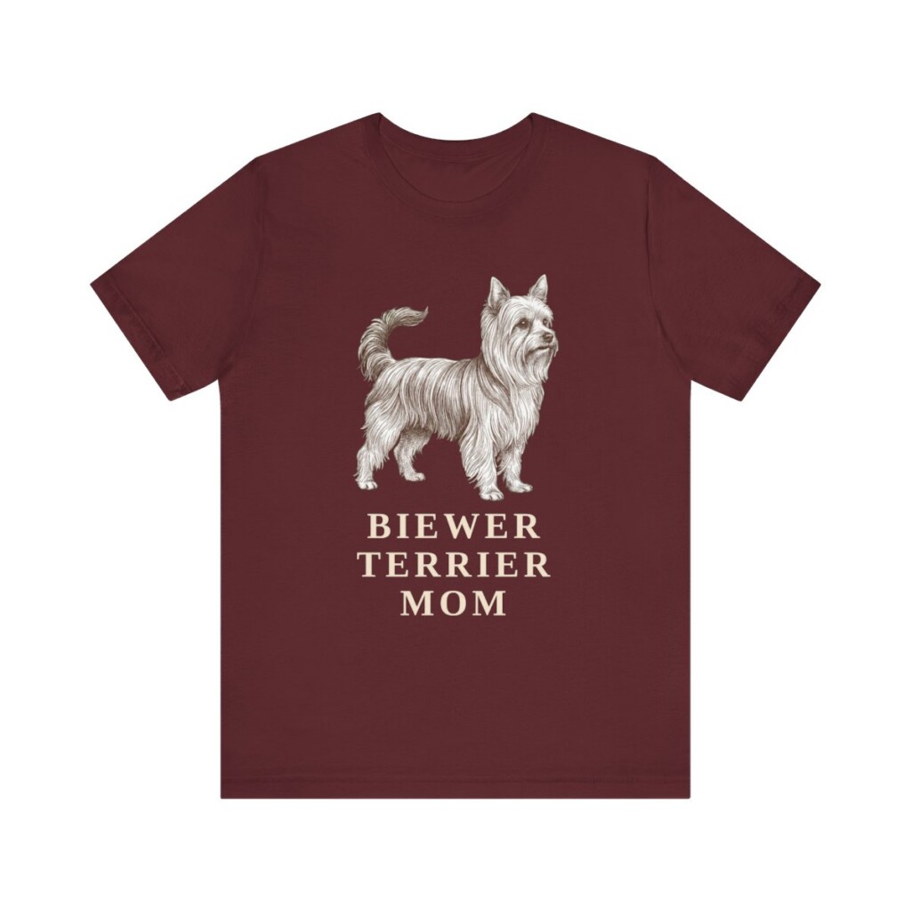 Biewer Terrier Mom Shirt, Vintage Dog Sketch Tee, Dog Mom Gift