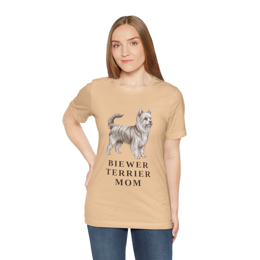 Biewer Terrier Mom Shirt, Vintage Dog Sketch Tee, Dog Mom Gift