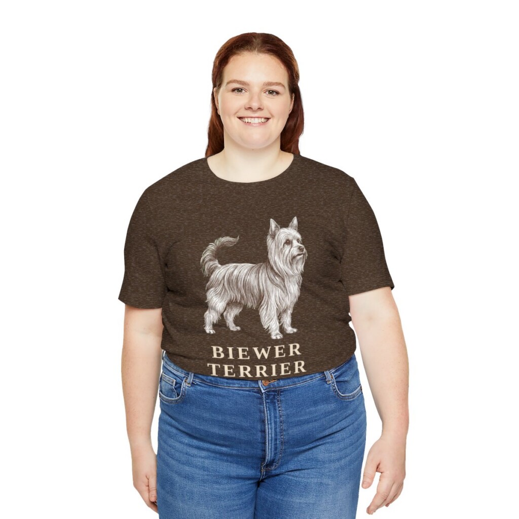 Biewer Terrier Mom Shirt, Vintage Dog Sketch Tee, Dog Mom Gift