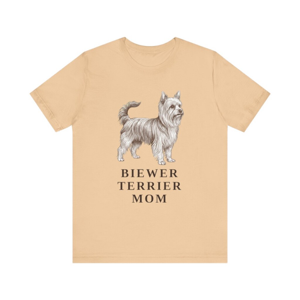 Biewer Terrier Mom Shirt, Vintage Dog Sketch Tee, Dog Mom Gift