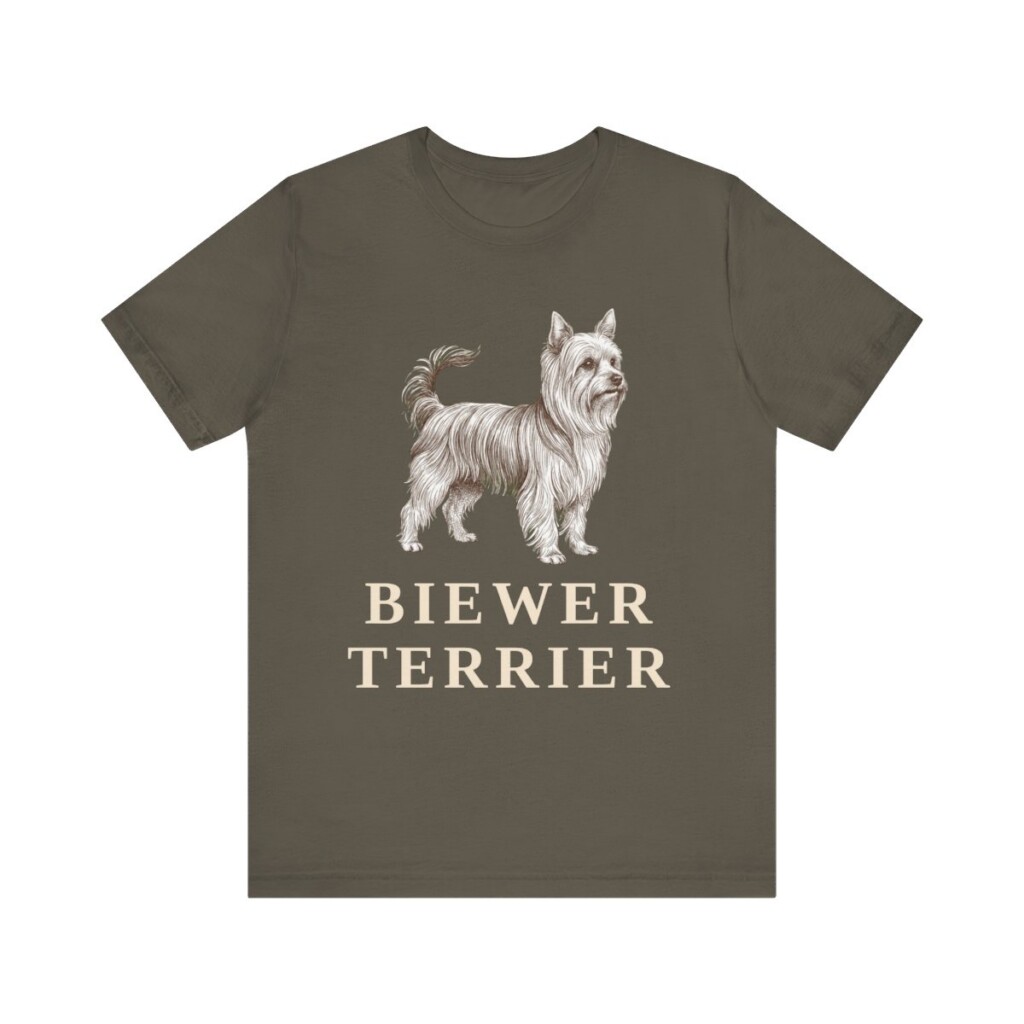 Biewer Terrier Lover Shirt, Vintage Dog Sketch Tee, Dog Lover Gift
