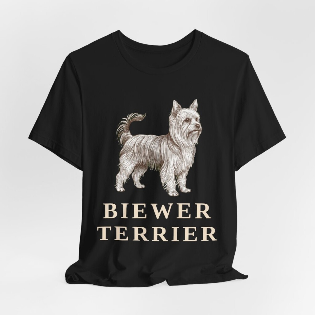 Biewer Terrier Lover Shirt, Vintage Dog Sketch Tee, Dog Lover Gift