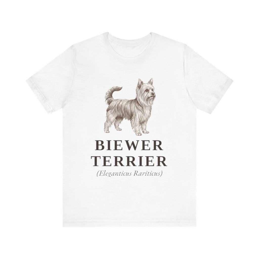Biewer Terrier Latin Shirt, Vintage Dog Sketch Tee, Dog Latin Gift