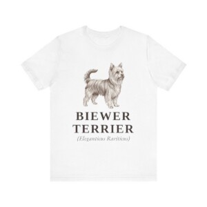Biewer Terrier Latin Shirt, Vintage Dog Sketch Tee, Dog Latin Gift