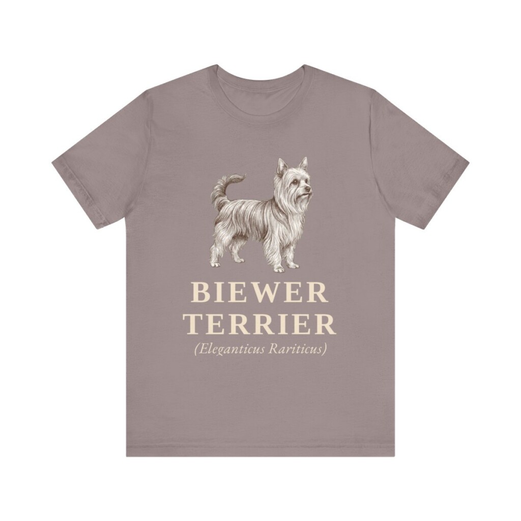 Biewer Terrier Latin Shirt, Vintage Dog Sketch Tee, Dog Latin Gift