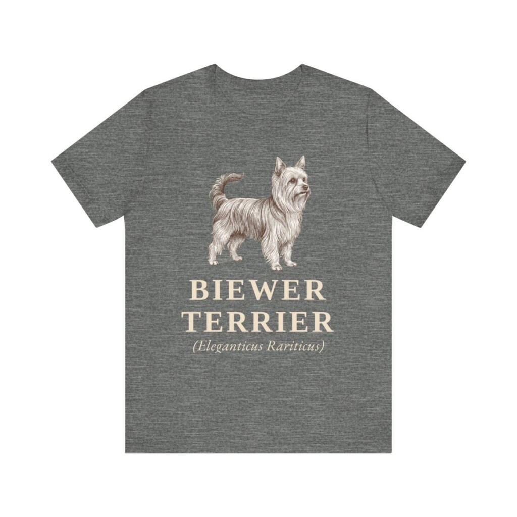 Biewer Terrier Latin Shirt, Vintage Dog Sketch Tee, Dog Latin Gift