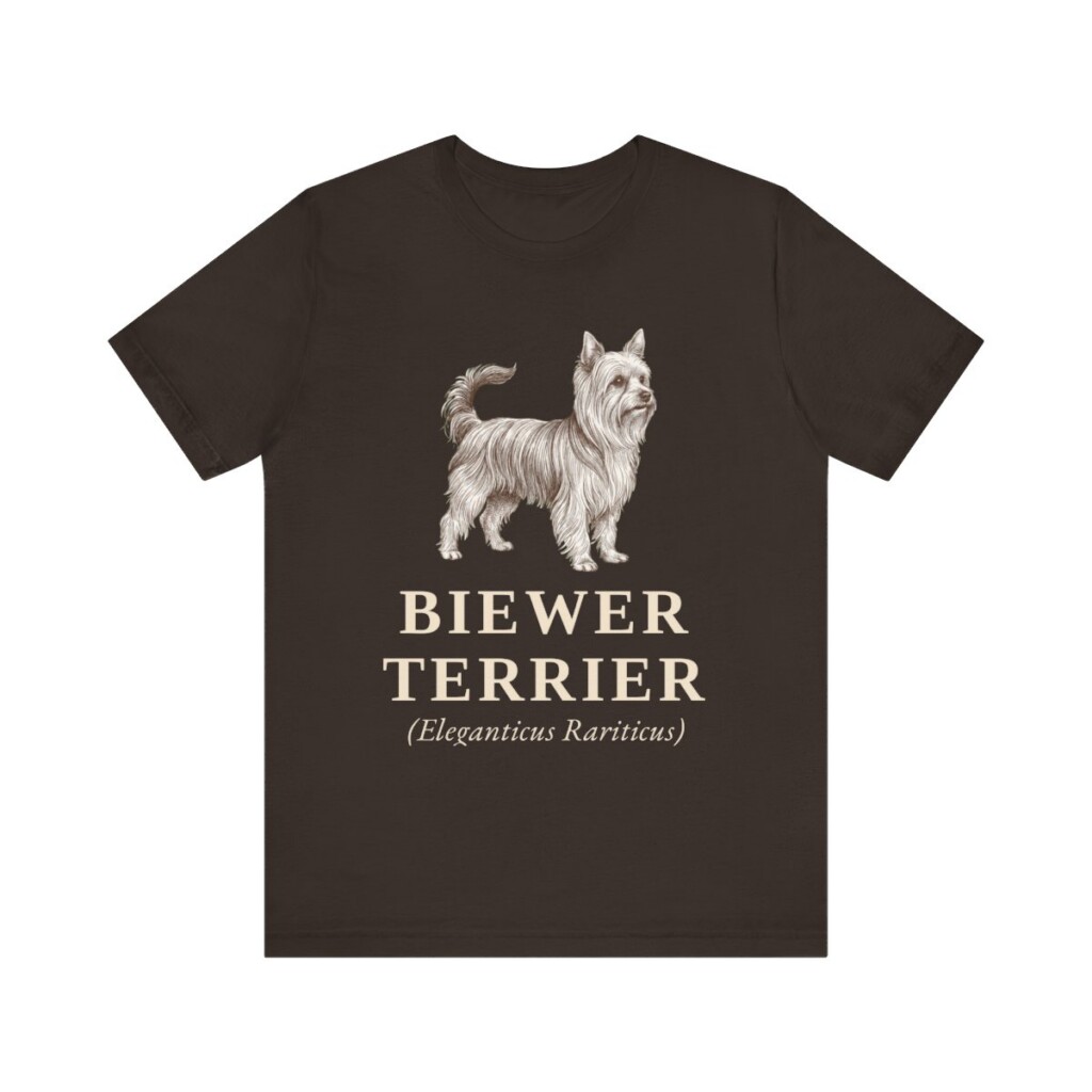 Biewer Terrier Latin Shirt, Vintage Dog Sketch Tee, Dog Latin Gift