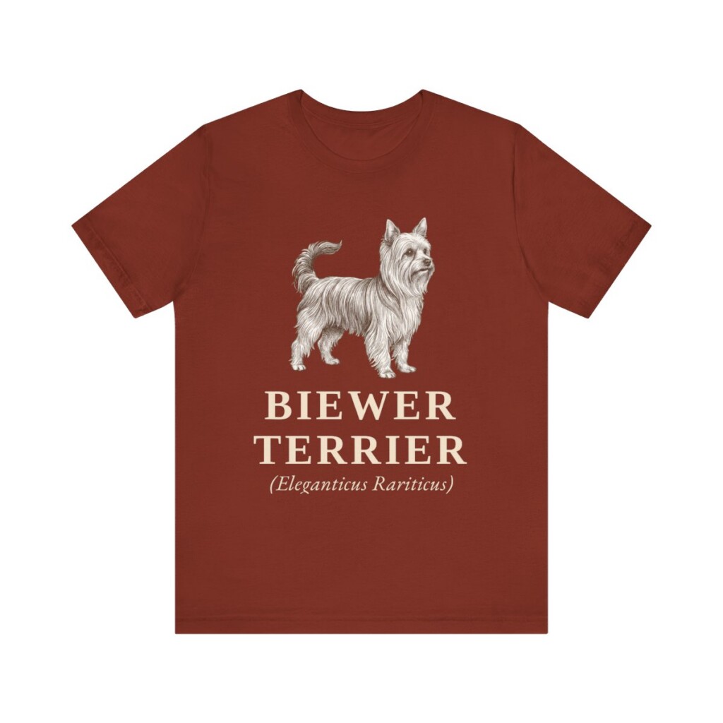 Biewer Terrier Latin Shirt, Vintage Dog Sketch Tee, Dog Latin Gift