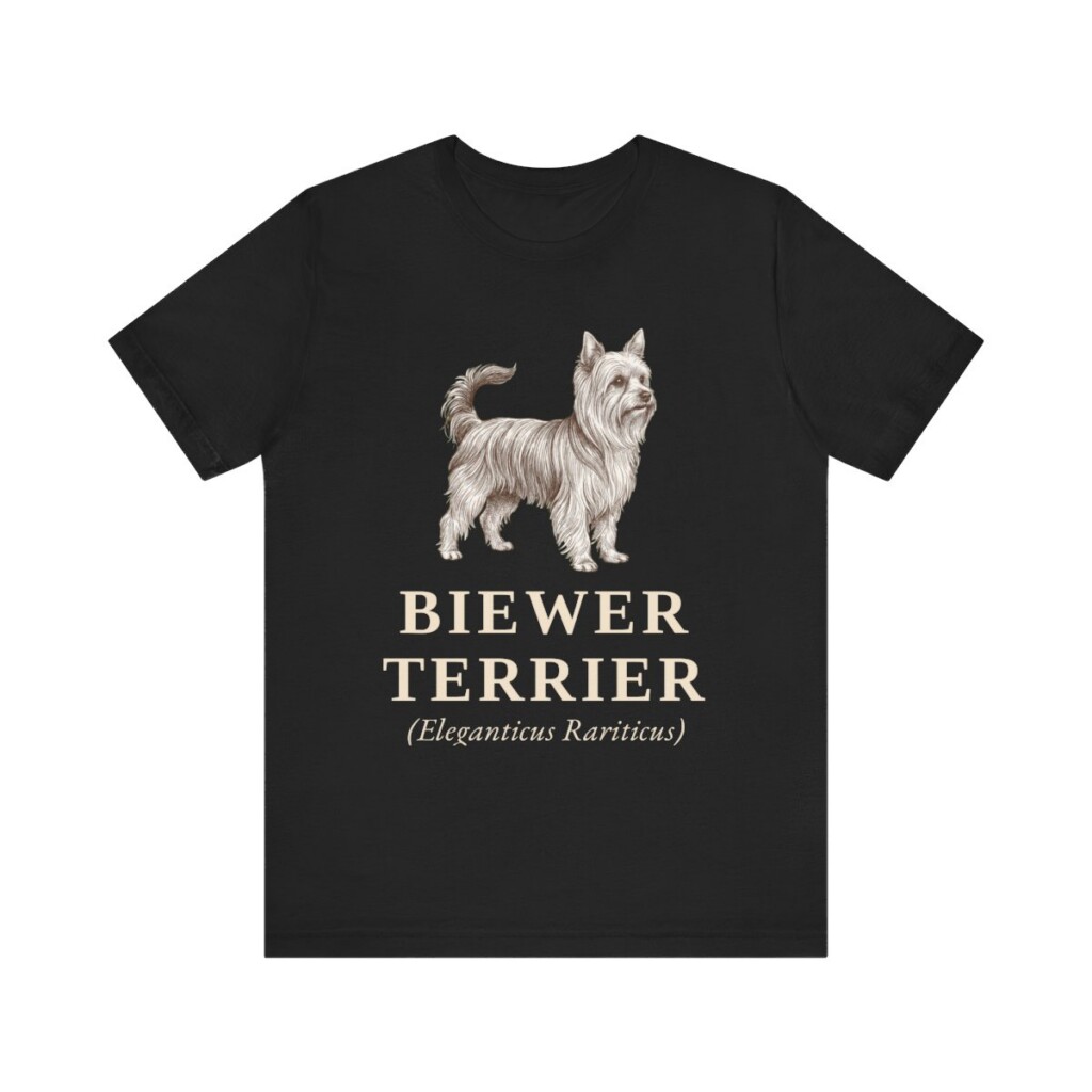 Biewer Terrier Latin Shirt, Vintage Dog Sketch Tee, Dog Latin Gift