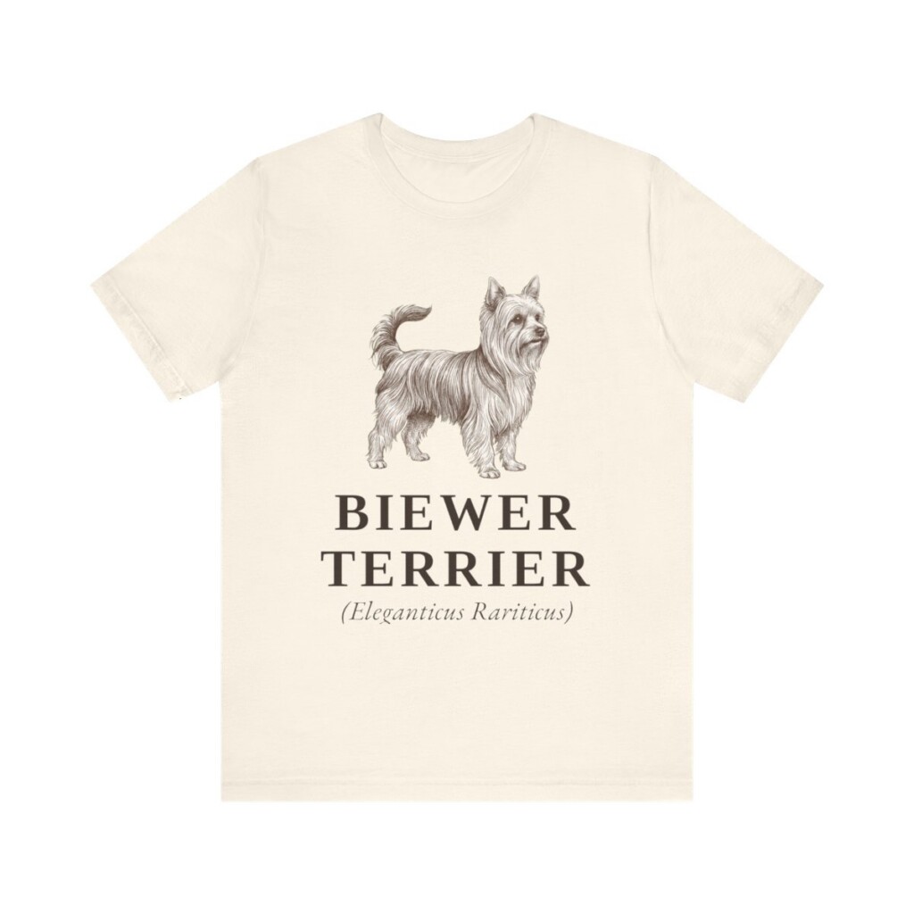 Biewer Terrier Latin Shirt, Vintage Dog Sketch Tee, Dog Latin Gift