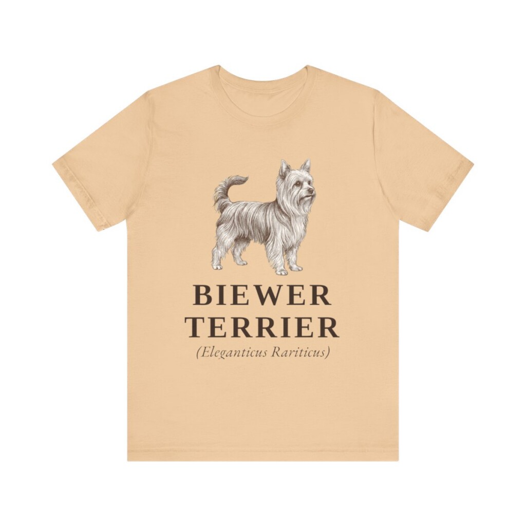 Biewer Terrier Latin Shirt, Vintage Dog Sketch Tee, Dog Latin Gift