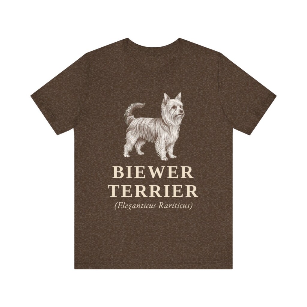 Biewer Terrier Latin Shirt, Vintage Dog Sketch Tee, Dog Latin Gift