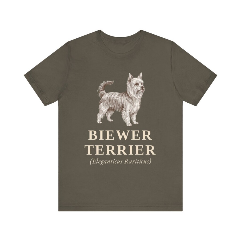 Biewer Terrier Latin Shirt, Vintage Dog Sketch Tee, Dog Latin Gift
