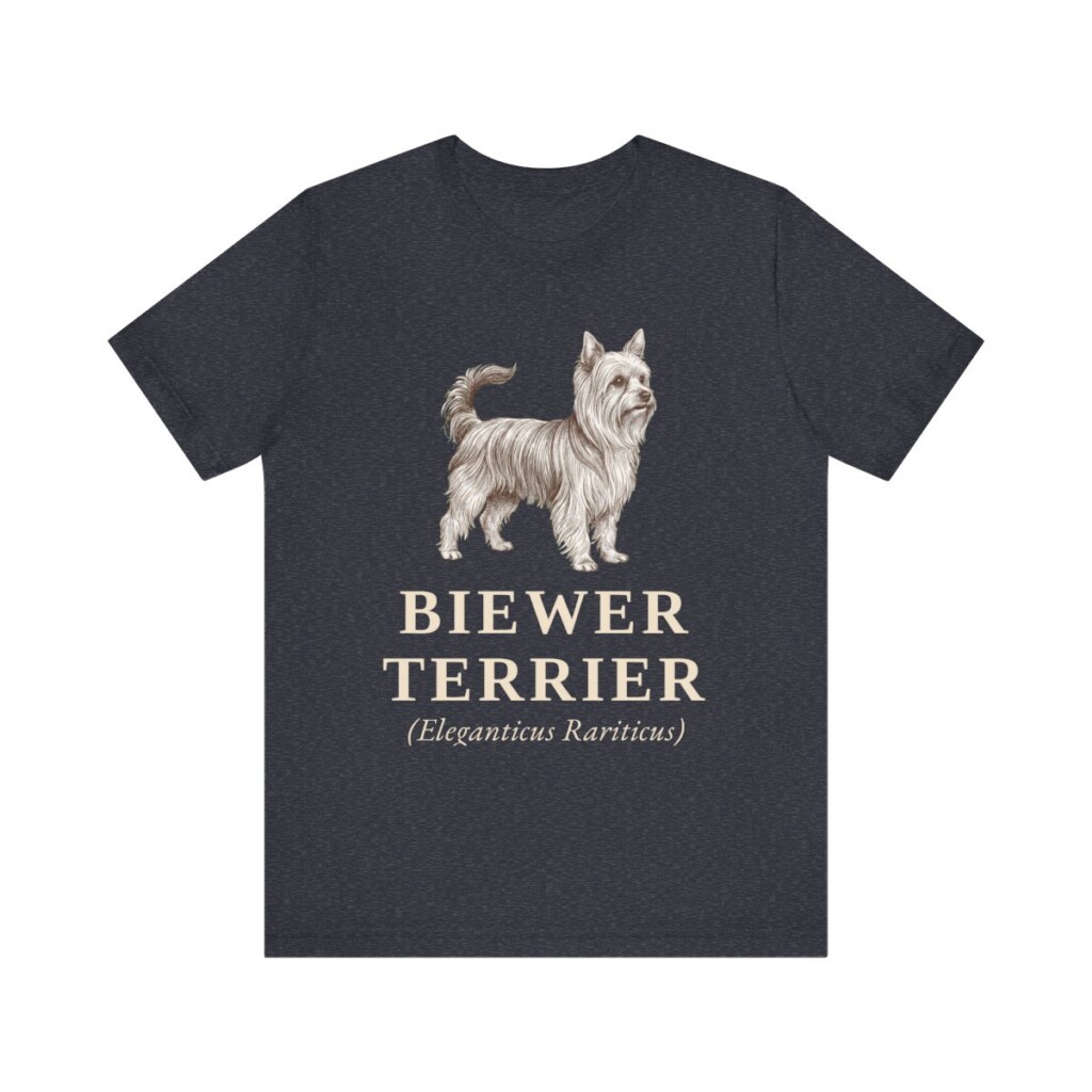 Biewer Terrier Latin Shirt, Vintage Dog Sketch Tee, Dog Latin Gift
