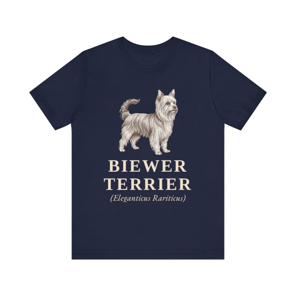 Biewer Terrier Latin Shirt, Vintage Dog Sketch Tee, Dog Latin Gift