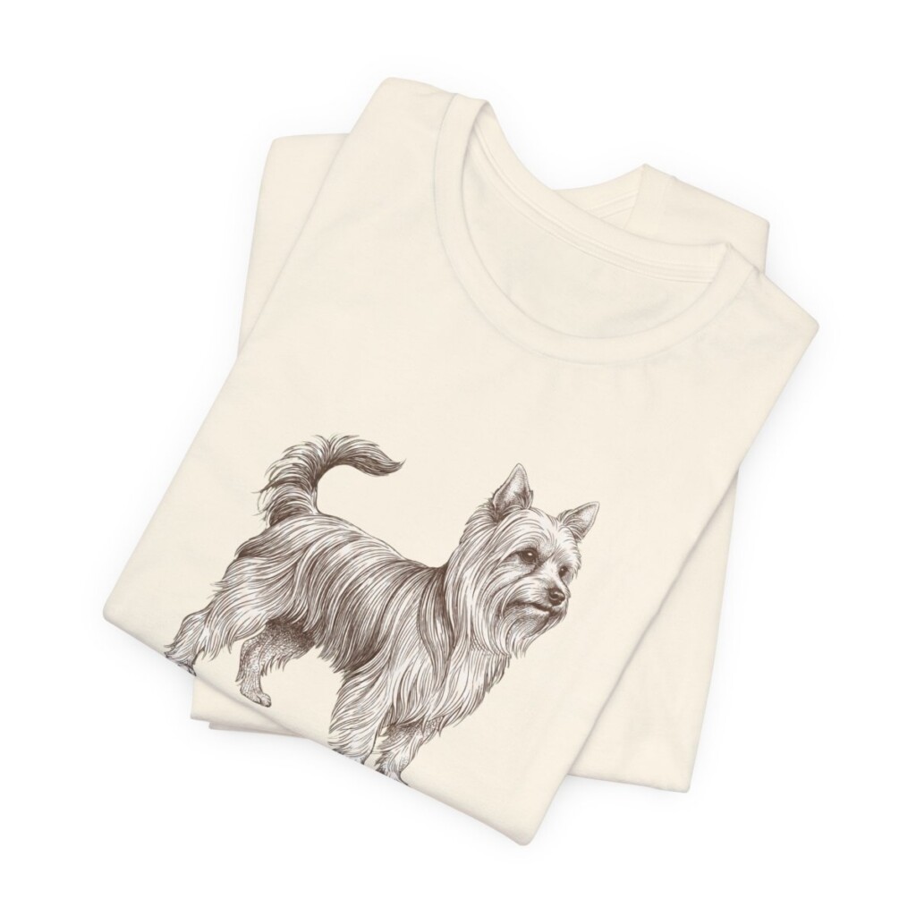 Biewer Terrier Latin Shirt, Vintage Dog Sketch Tee, Dog Latin Gift