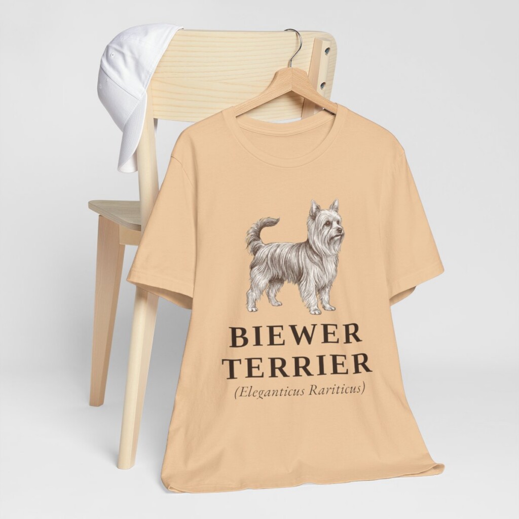 Biewer Terrier Latin Shirt, Vintage Dog Sketch Tee, Dog Latin Gift