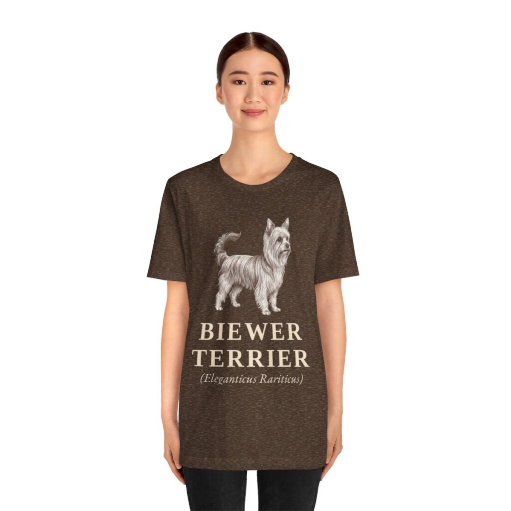 Biewer Terrier Latin Shirt, Vintage Dog Sketch Tee, Dog Latin Gift