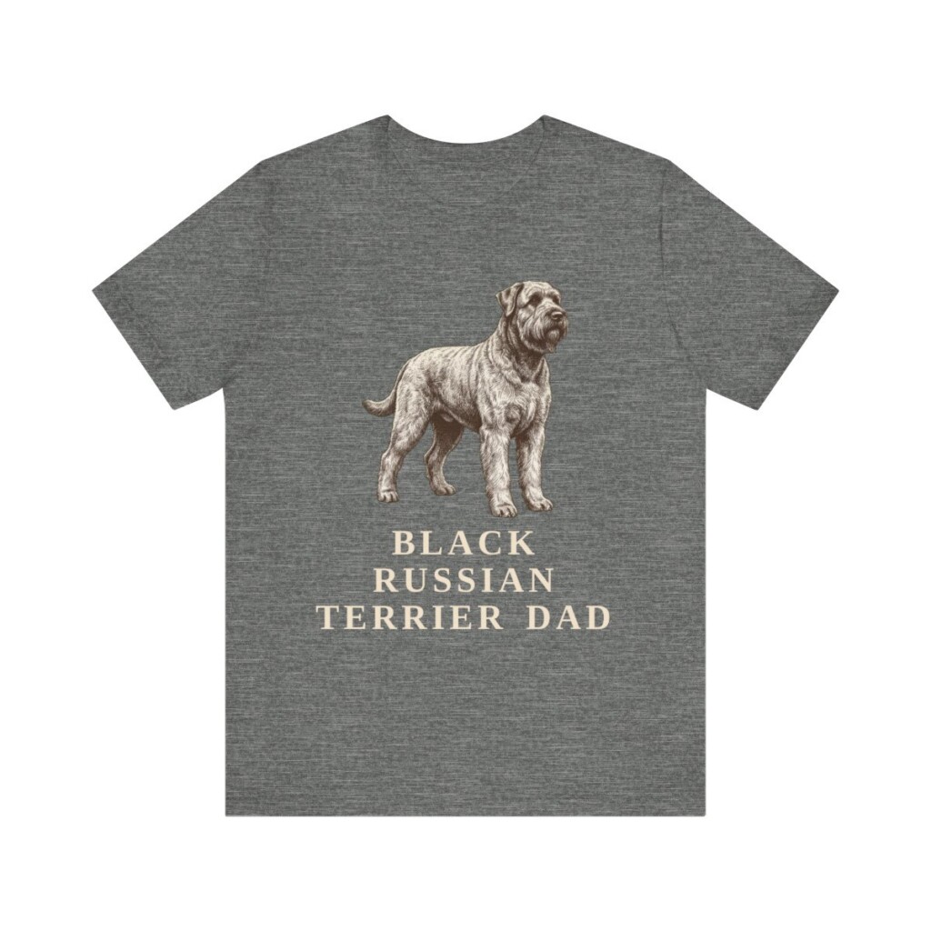 Black Russian Terrier Dad Shirt, Vintage Dog Sketch Tee, Dog Dad Gift Black Russian Terrier Dad Shirt, Vintage Dog Sketch Tee, Dog Dad Gift