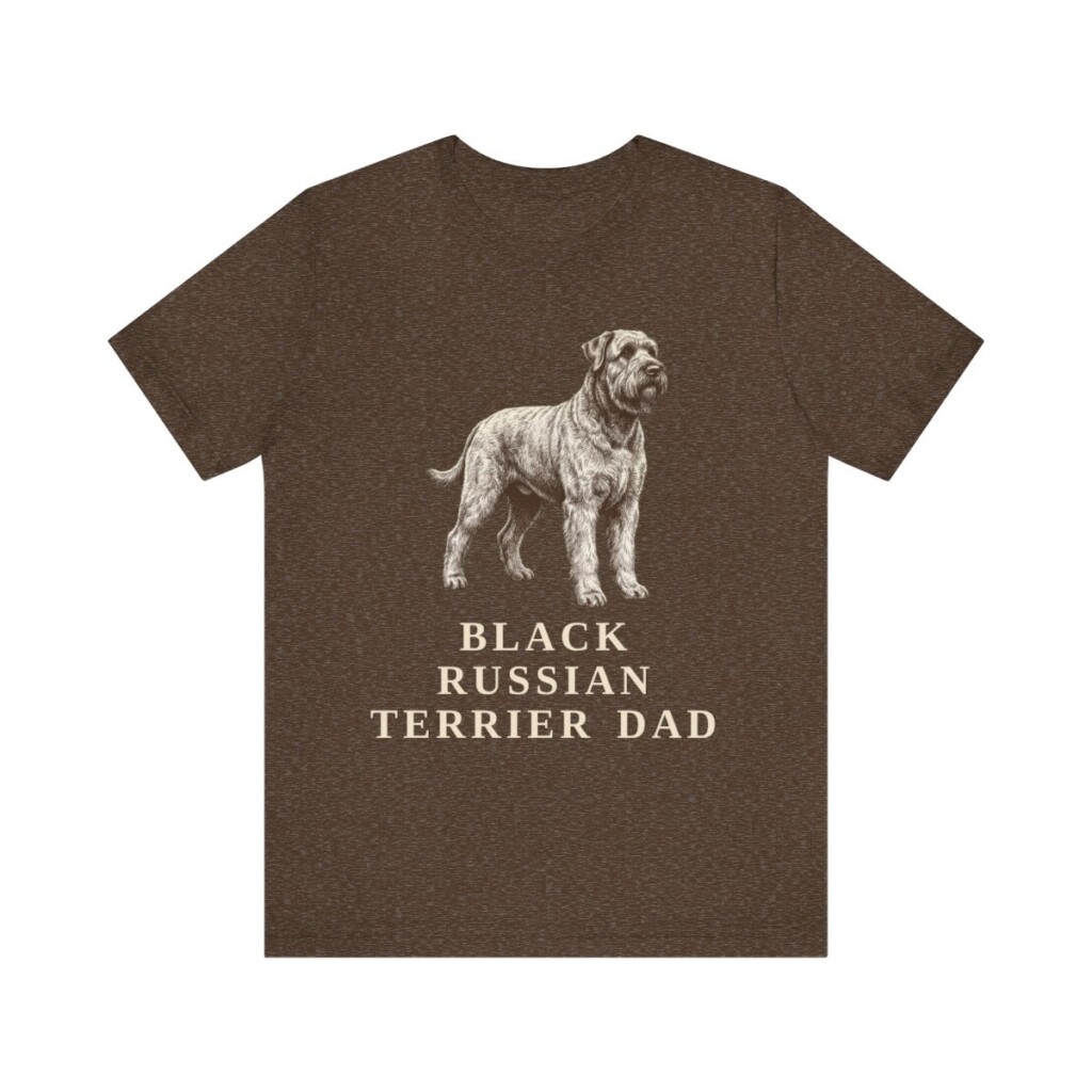 Black Russian Terrier Dad Shirt, Vintage Dog Sketch Tee, Dog Dad Gift Black Russian Terrier Dad Shirt, Vintage Dog Sketch Tee, Dog Dad Gift