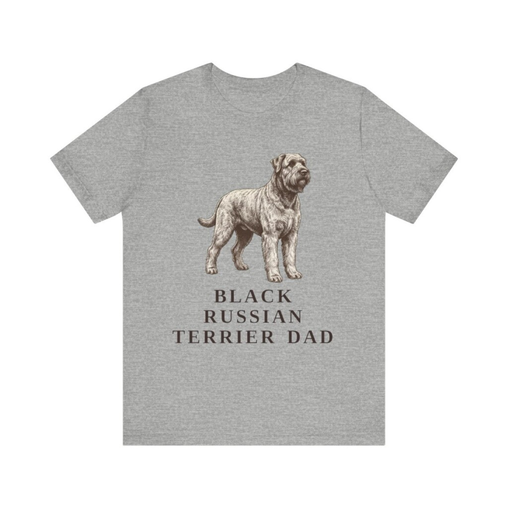 Black Russian Terrier Dad Shirt, Vintage Dog Sketch Tee, Dog Dad Gift Black Russian Terrier Dad Shirt, Vintage Dog Sketch Tee, Dog Dad Gift