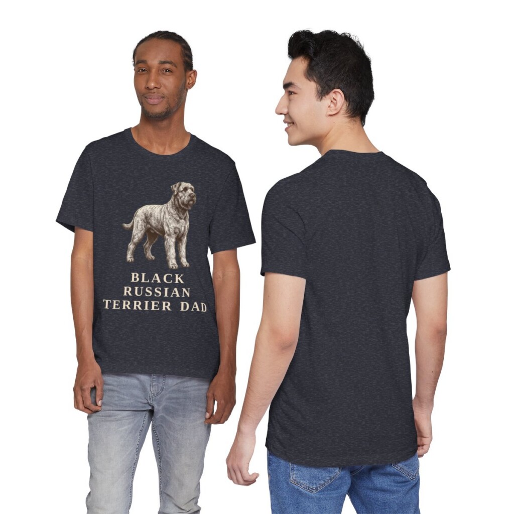 Black Russian Terrier Dad Shirt, Vintage Dog Sketch Tee, Dog Dad Gift Black Russian Terrier Dad Shirt, Vintage Dog Sketch Tee, Dog Dad Gift