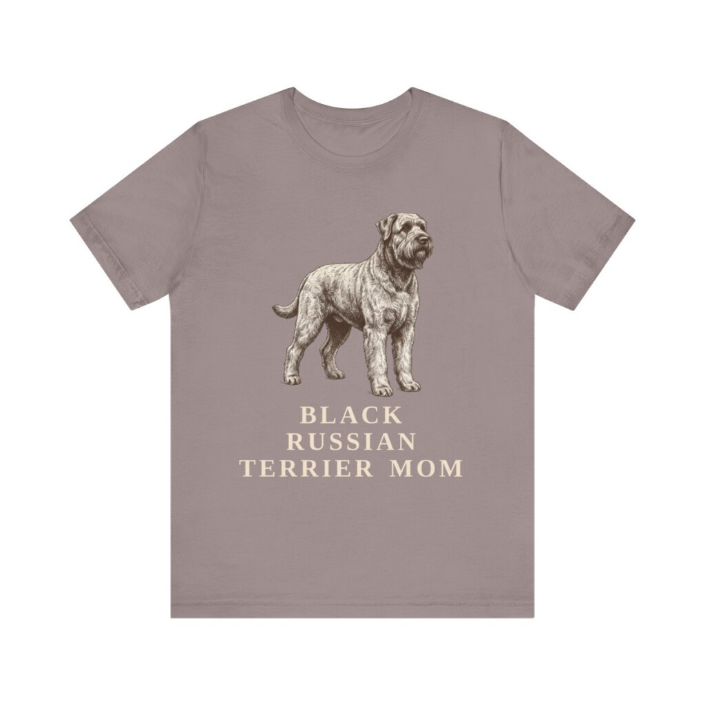 Black Russian Terrier Mom Shirt, Vintage Dog Sketch Tee, Dog Mom Gift